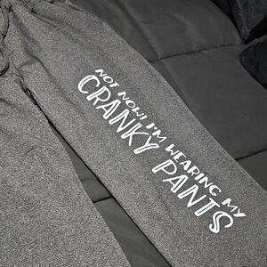 Gray Lounge Pants - Cranky Pants XL